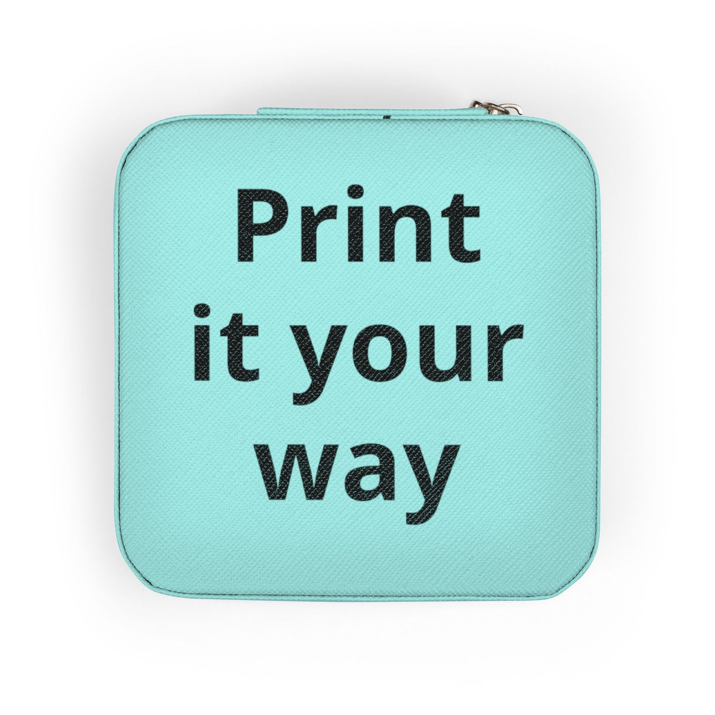 Personalized Jewelry Travel Case – Compact Pink Travel Organizer ("Print it your way")