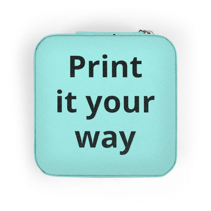 Personalized Jewelry Travel Case – Compact Pink Travel Organizer ("Print it your way")