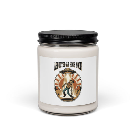 Abducted at High Noon Candle | UFO Retro Desert Sci‑Fi Soy Jar