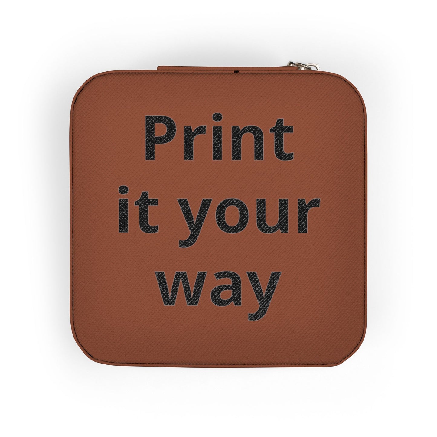 Personalized Jewelry Travel Case – Compact Pink Travel Organizer ("Print it your way")