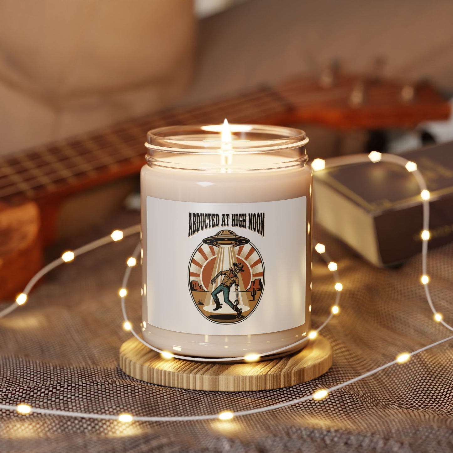 Abducted at High Noon Candle | UFO Retro Desert Sci‑Fi Soy Jar
