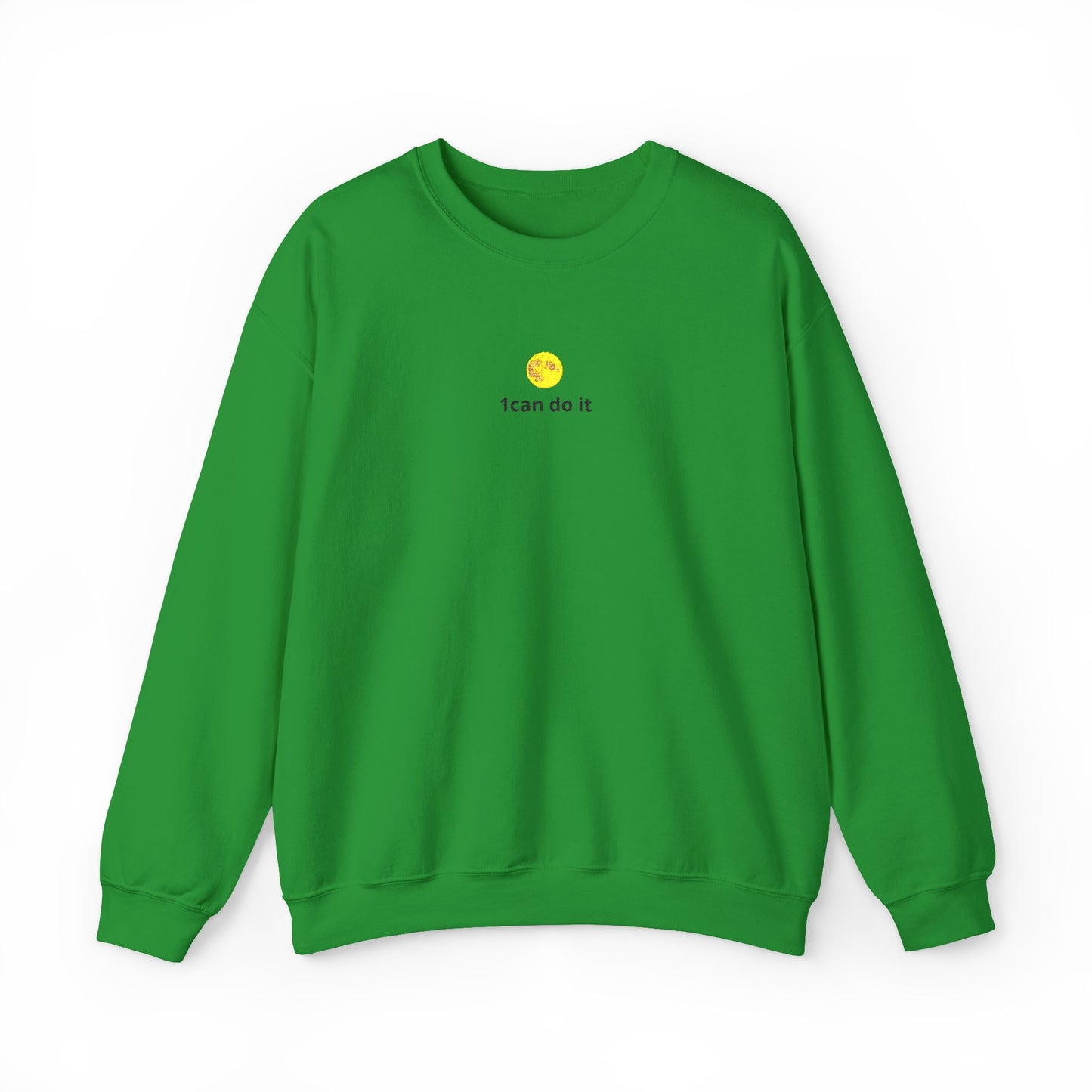 Minimal 'I can do it' Crewneck Sweatshirt — Motivational White Pullover