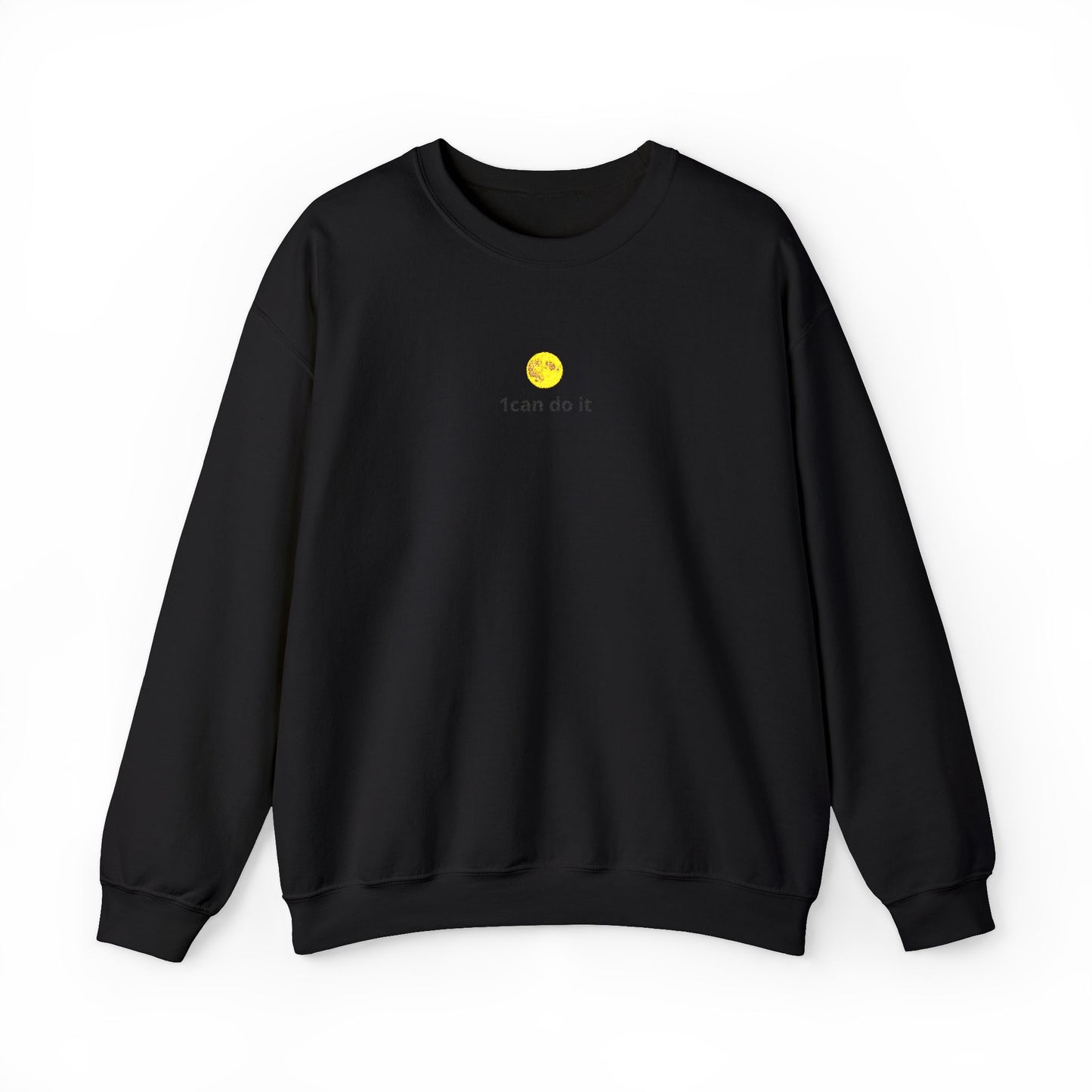 Minimal 'I can do it' Crewneck Sweatshirt — Motivational White Pullover