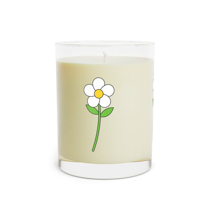 Daisy Glass Candle — 11oz Scented Soy Candle with Cute Daisy Design - ShopallssHome DecorShopallss33996736173381432302