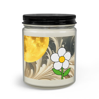 Moonlit Daisy Candle Jar — Scented Candle Gift Set with Matches & Wick Trimmer - ShopallssHome DecorShopallss32452164360025747348