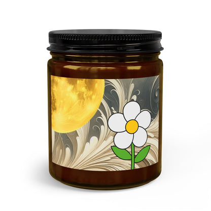 Moonlit Daisy Candle Jar — Scented Candle Gift Set with Matches & Wick Trimmer - ShopallssHome DecorShopallss25662178217969929720