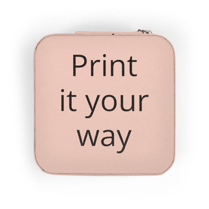 Personalized Jewelry Travel Case – Compact Pink Travel Organizer ("Print it your way") - ShopallssHome DecorShopallss22969189377089788435
