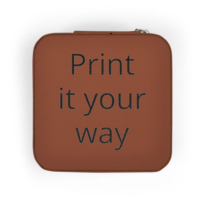 Personalized Jewelry Travel Case – Compact Pink Travel Organizer ("Print it your way") - ShopallssHome DecorShopallss22969189377089788435